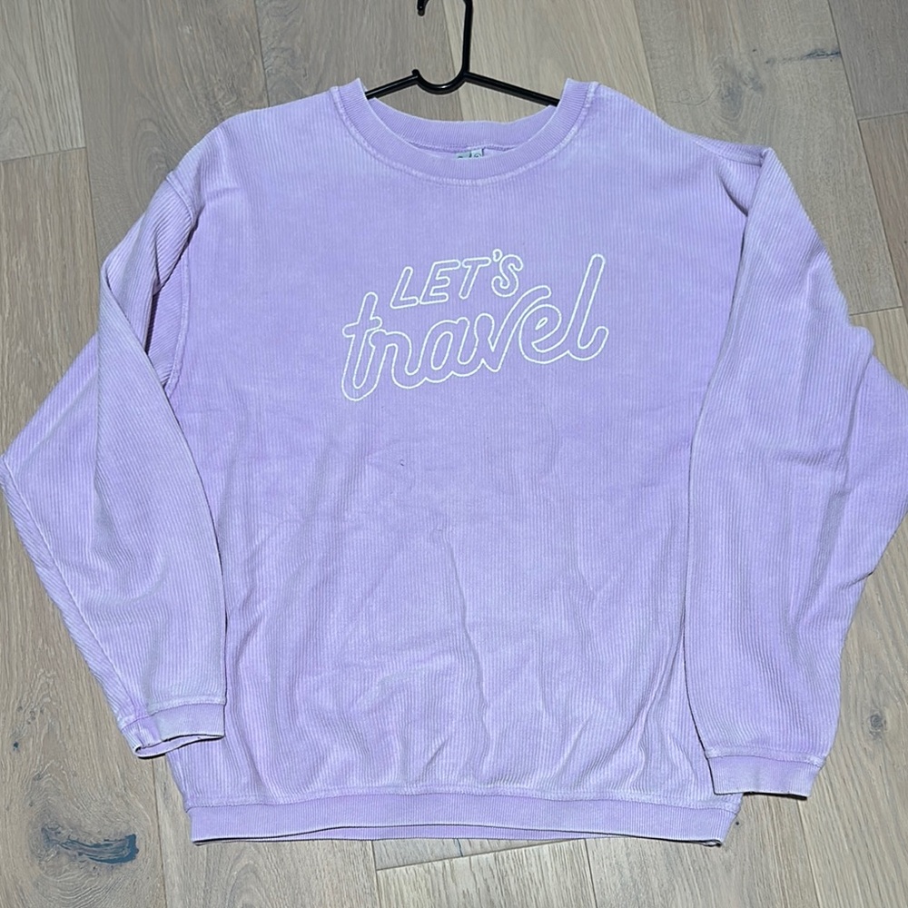 Relaxed Fit Corded Sweatshirt